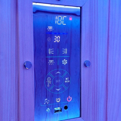 Luxury Insignia Infrared KY007 Sauna 2 Person control panel