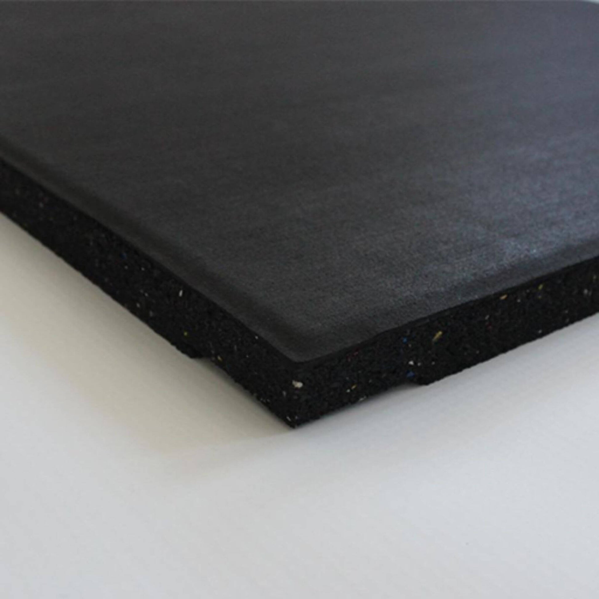 20mm Premium Black Rubber Gym Floor Tile thickness