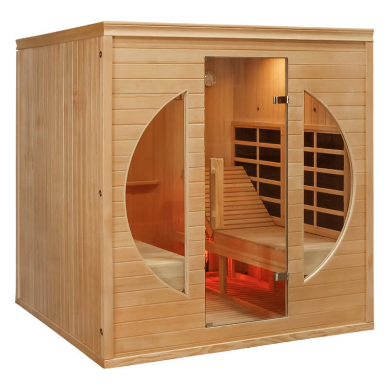 2-6 Person Infrared Relax Sauna - Premium Range outside