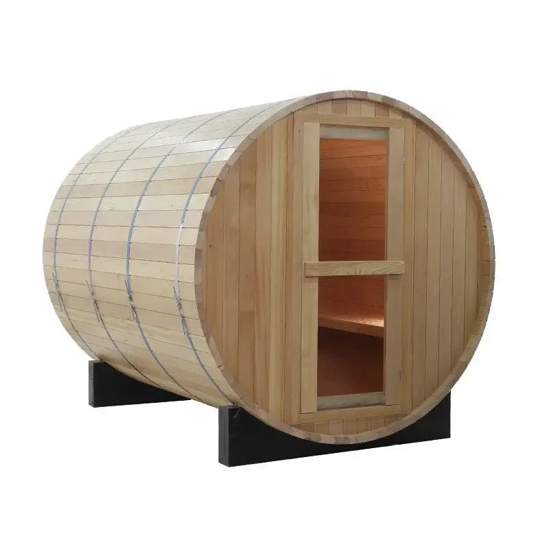 CenturaHeat 4-6 Person Wood Barrel Sauna exterior