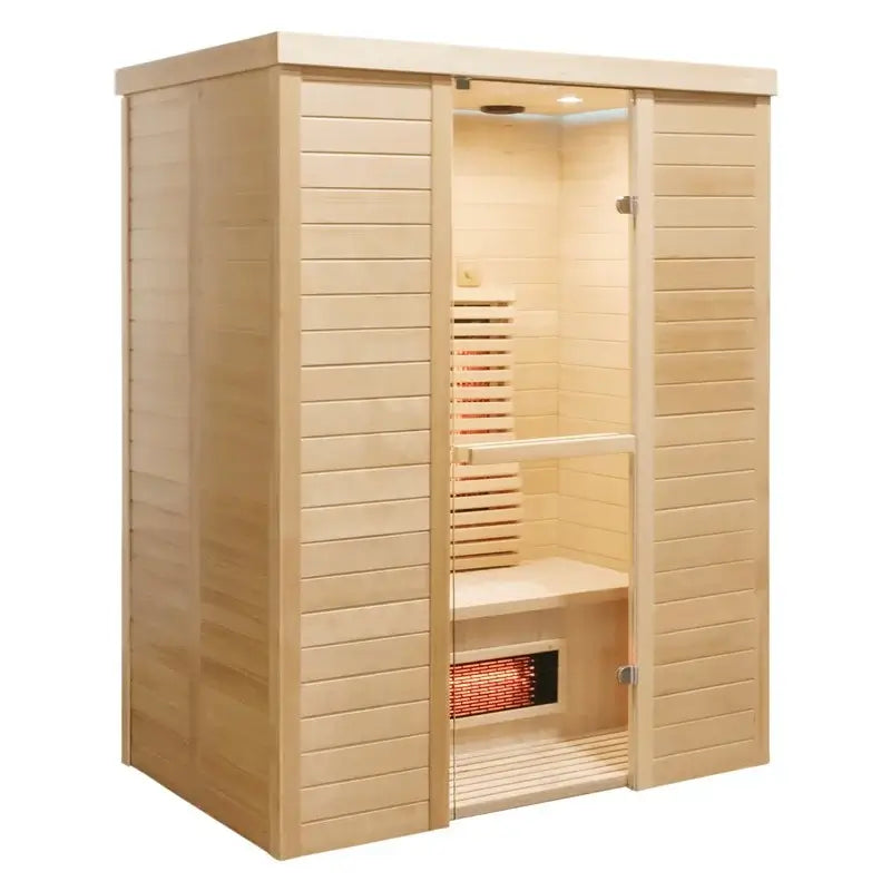 CenturaHeat Double 2 Person Combination Bio Indoor Sauna door