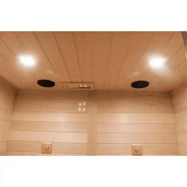 CenturaHeat Double 2 Person Combination Bio Indoor Sauna lights