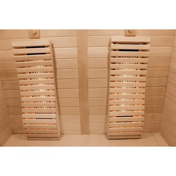 CenturaHeat Double 2 Person Combination Bio Indoor Sauna benches