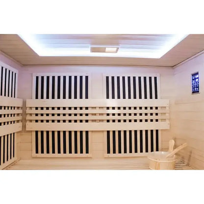 CenturaHeat 4 Person Combination Bio Indoor Sauna - 6400W BENCH