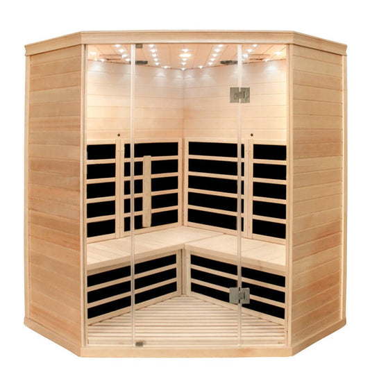 CenturaHeat 4-5 Person Infrared Diamond Corner Sauna