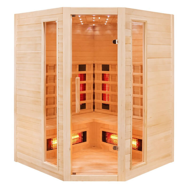 CenturaHeat 4-5 Person Infrared Diamond Corner Sauna 3500w