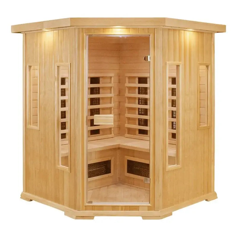 CenturaHeat 4-5 Person Diamond Corner Sauna - 3000W INFRARED