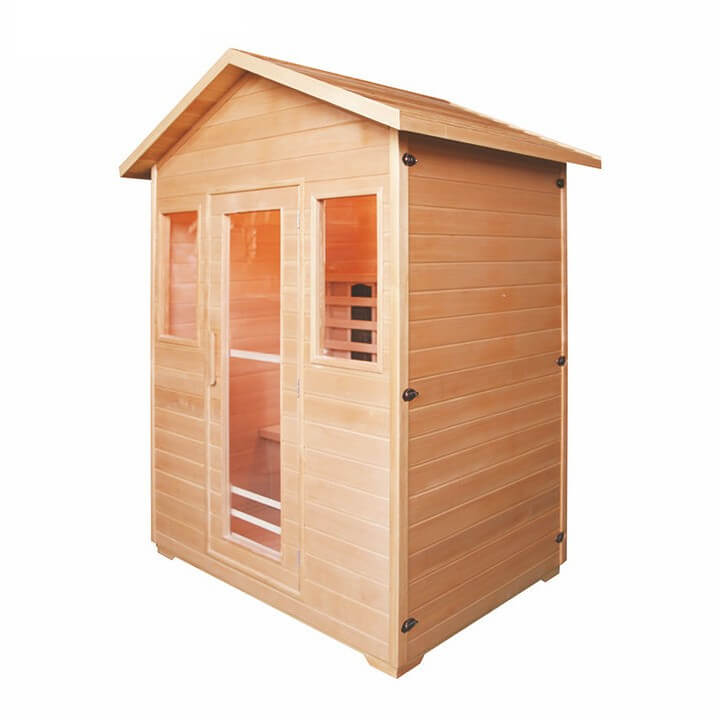 3 Person Outdoor Infrared Light Sauna side