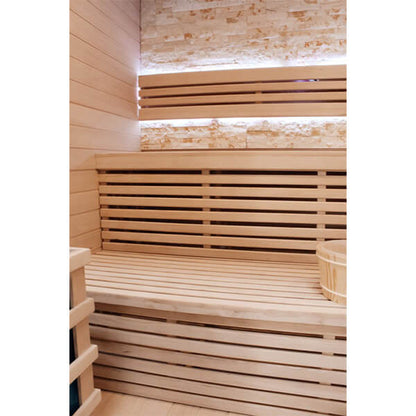 Big Traditional Steam 5-6 Person Indoor Sauna back rest