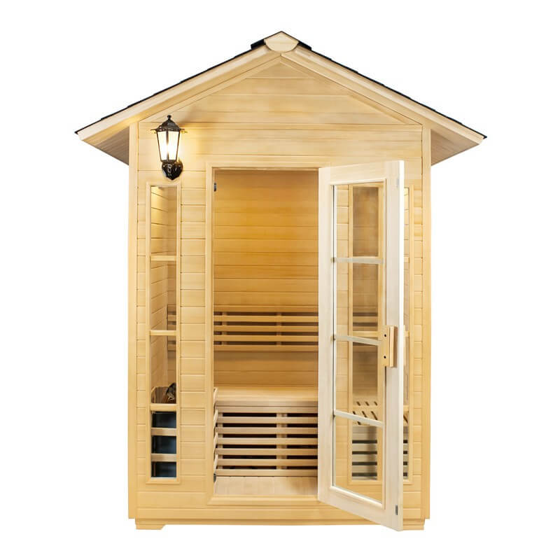 3 Person Outdoor Dry Sauna door