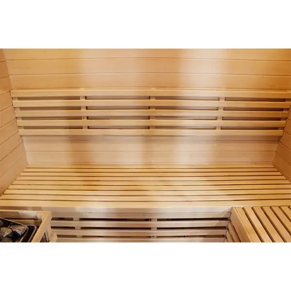 CenturaHeat 4 Person Outdoor White Sauna benches seats