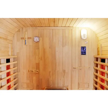 CenturaHeat 4-6 Person Outdoor Cube Sauna inside