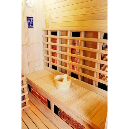 CenturaHeat 4-6 Person Outdoor Cube Sauna bench