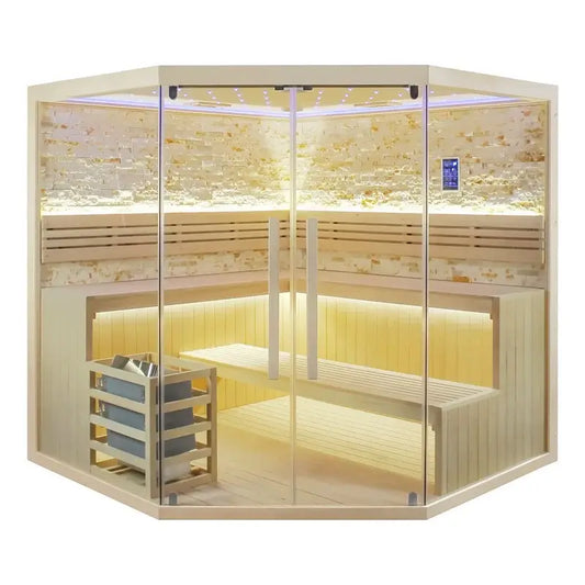 CenturaHeat 6-8 Person Traditional Corner Sauna