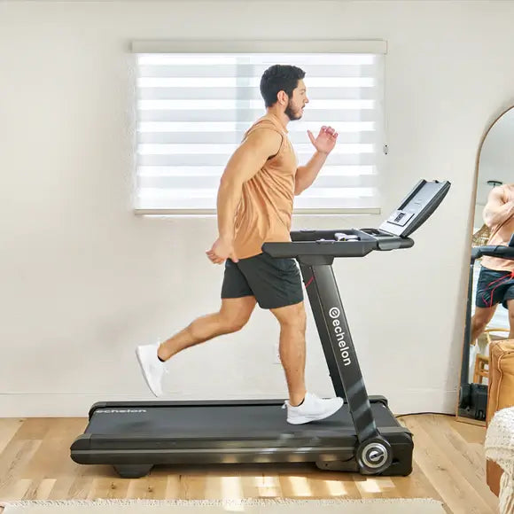 ECHELON STRIDE-6 AUTO-FOLDING TREADMILL running