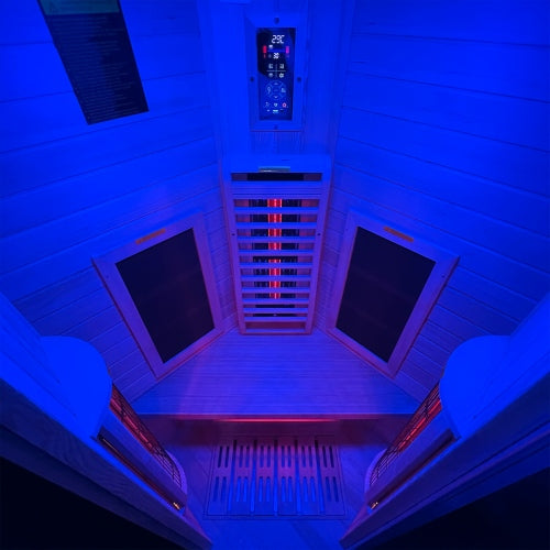 Luxury Insignia Infrared KY003 Sauna 2 Person blue light