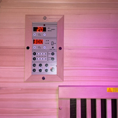 Luxury Insignia Infrared KY004 Indoor Sauna 1 Person control panel