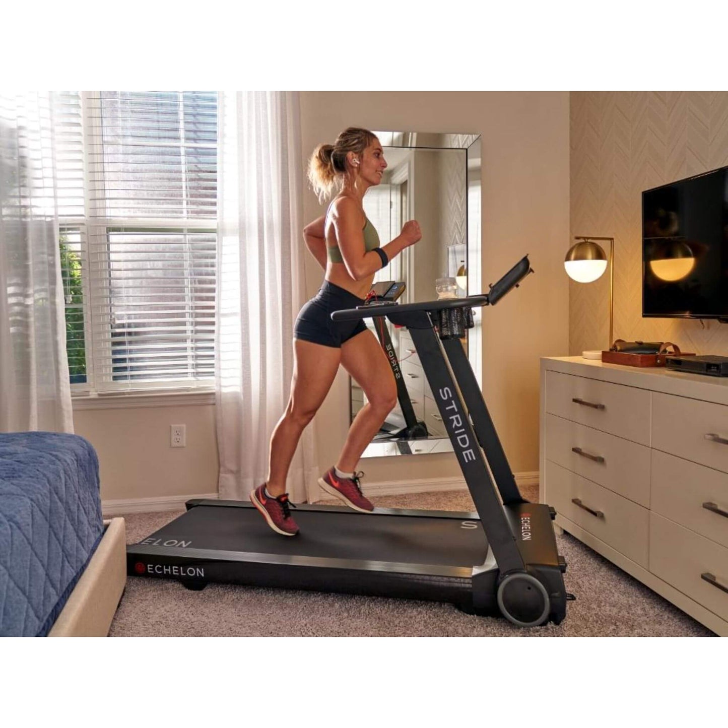 Echelon Stride Auto-Fold Connected Treadmill home