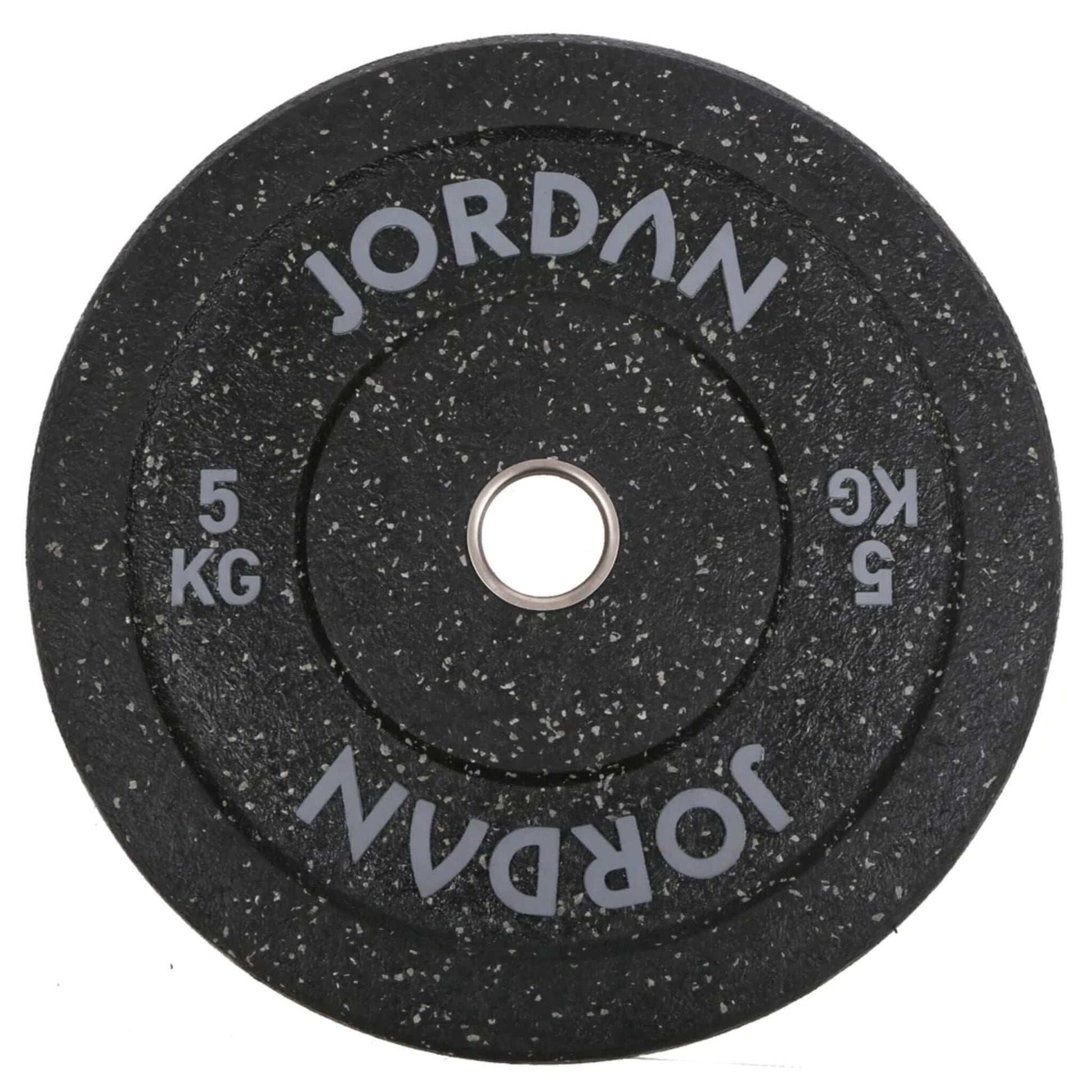 HG Black Rubber Bumper Olympic Weight Plates - Coloured Fleck 5kg