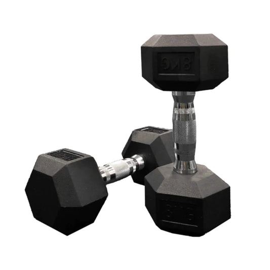 Jordan Lifting Club JLC Hex Rubber Dumbbells (Sold as pairs and sets)